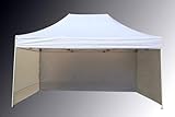 Bastionshop Marktzelt Expresszelt 2x3m Marktstand Faltzelt Messestand Pavillion Gazebo, Wasserdicht und mit UV-Schutz (Beige)