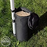 TOOLPORT Gewichtstaschen 4er Set Beschwerungssäcke für Faltzelt, Gewichte zum Befüllen mit z.B. Sand (je 25 kg), wasserfestes Oxford-Material, 52×31 cm (ohne Füllung) - 3
