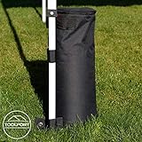 TOOLPORT Gewichtstaschen 4er Set Beschwerungssäcke für Faltzelt, Gewichte zum Befüllen mit z.B. Sand (je 25 kg), wasserfestes Oxford-Material, 52×31 cm (ohne Füllung) - 6