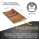 Venilia Eiche Rustikal Klebefolie Dekofolie Möbelfolie Tapeten selbstklebende Folie, PVC, Natur-Holzoptik braun, 45cm x 3m, Stärke: 0,095 mm, 53155, 45 x 300 cm - 3