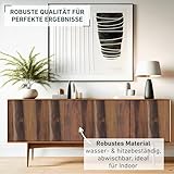 Venilia Eiche Rustikal Klebefolie Dekofolie Möbelfolie Tapeten selbstklebende Folie, PVC, Natur-Holzoptik braun, 45cm x 3m, Stärke: 0,095 mm, 53155, 45 x 300 cm - 3