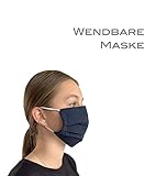 Community Masken 2er Pack Set Unisex Behelfsmaske Wendbar Mundschutz Maske Mund- und Nasenschutz Wendemaske mit Motiv Baumwolle BCI Waschbar - 4