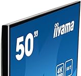 iiyama ProLite LE5040UHS-B1 127cm (50 Zoll) Digital Signage Display AMVA3 LED Panel 4K UHD Ultra Slim (VGA, DVI, HDMI x2, USB, RS232, RJ45 LAN, IR) schwarz - 3