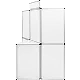 TecTake 800667 – Promotionswand 180×200 cm, Inkl. praktischem Tisch, Rahmen aus leichtgewichtigem Aluminium – Diverse Farben (Weiß | Nr. 403036) - 6