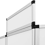 TecTake 800667 – Promotionswand 180×200 cm, Inkl. praktischem Tisch, Rahmen aus leichtgewichtigem Aluminium – Diverse Farben (Weiß | Nr. 403036) - 5